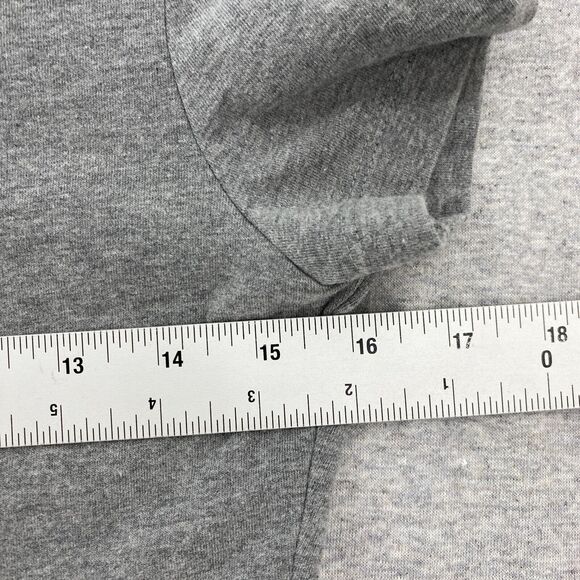 Wild Fable Blouse Womens Small Gray Cropped Short Sleeve Stretch Tee - Picture 6 of 8